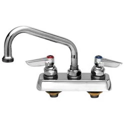 T&S Brass And Bronze Works T&S B-1103 Deck Mounted Workboard Faucet With 3 1/2" Centers - 12" Swing Nozzle